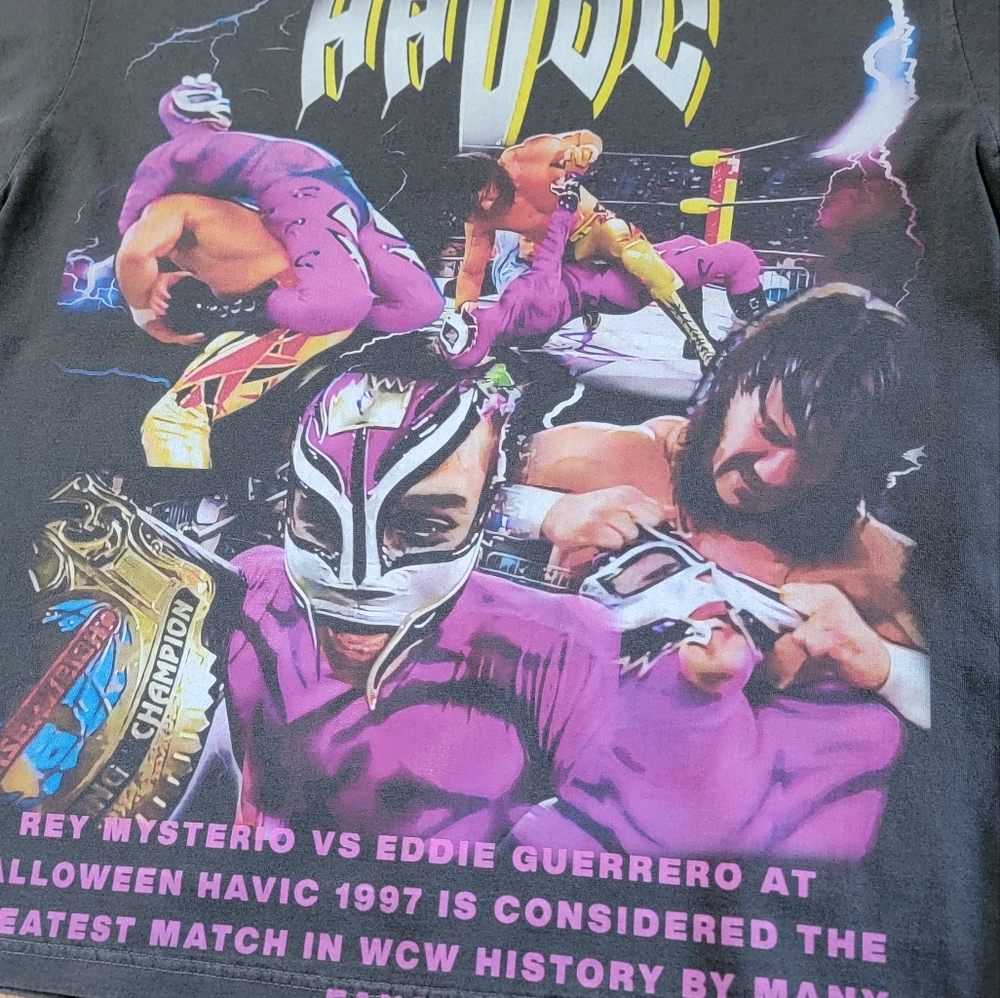 CUSTOM HALLOWEEN HAVOC ON SHAKA HEAVYWEIGHT GARMET DYED